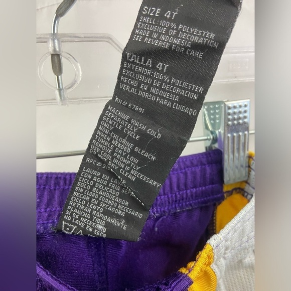 Vintage LSU Tigers Starter Kids Toddler Shorts Size 4T - Picture 4 of 9